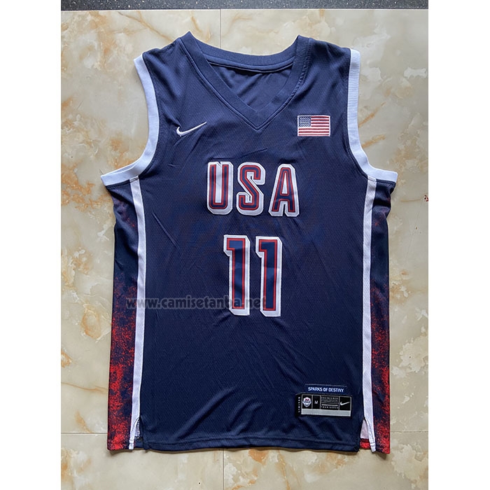 Camiseta USA 2024 Joel Embiid #11 Azul1